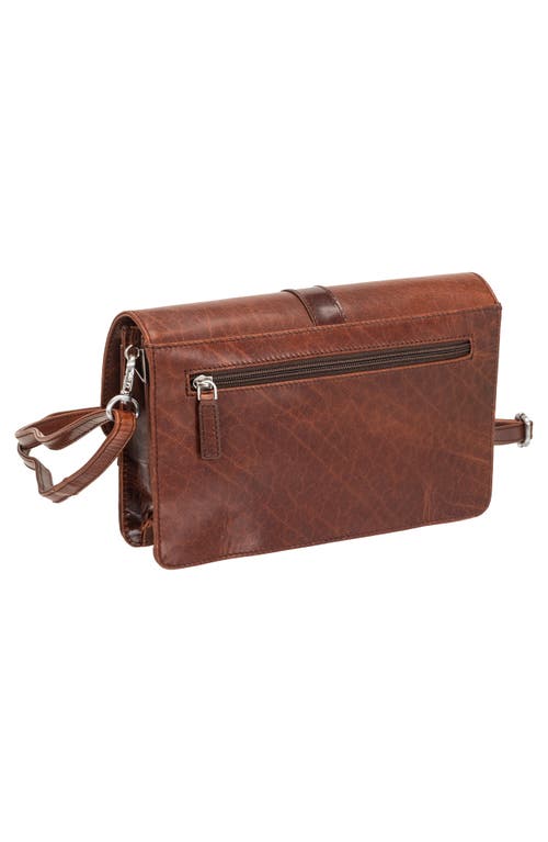 Mancini Buffalo Messenger Bag In Brown