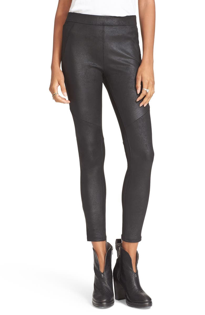Free People Never Let Go Faux Leather Pants, Main, color,