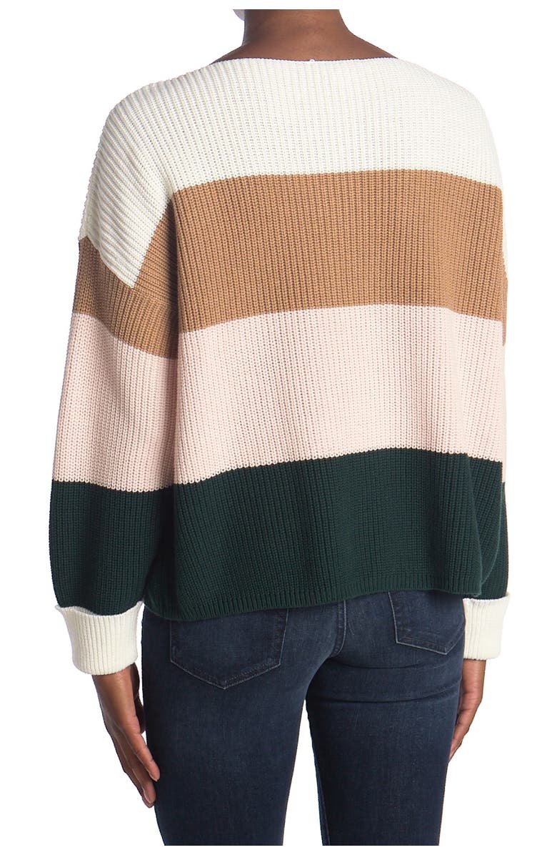 French Connection Millie Mozart Stripe Knit Sweater, Main, color, 