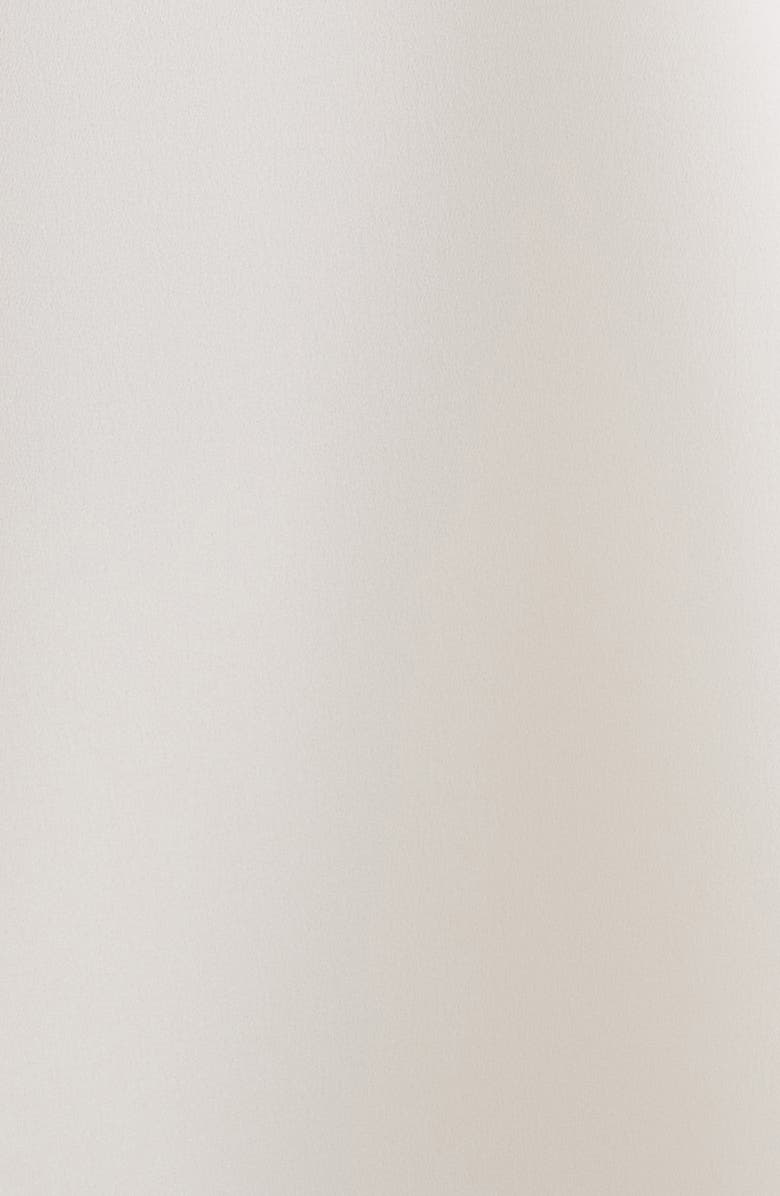 AK ANNE KLEIN Pleated Split Neck Top, Alternate, color, White Dove