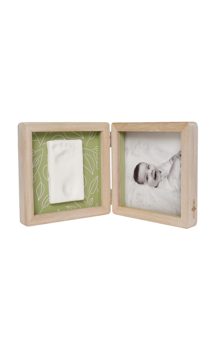 Petit Artichaut Double Frame - Baby Print & Photo Frame, Keepsake Gift, Alternate, color, Olive Tree