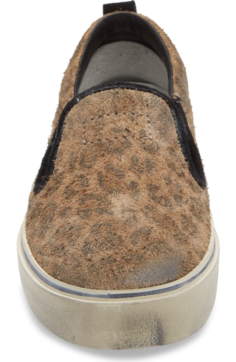 Golden Goose Hanami Leopard Print Slip-On Sneaker, Alternate, color,