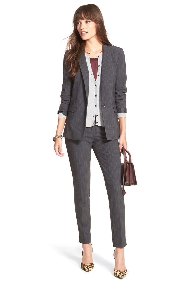 Halogen<sup>®</sup> Pinstripe Stretch Suiting Jacket, Alternate, color,