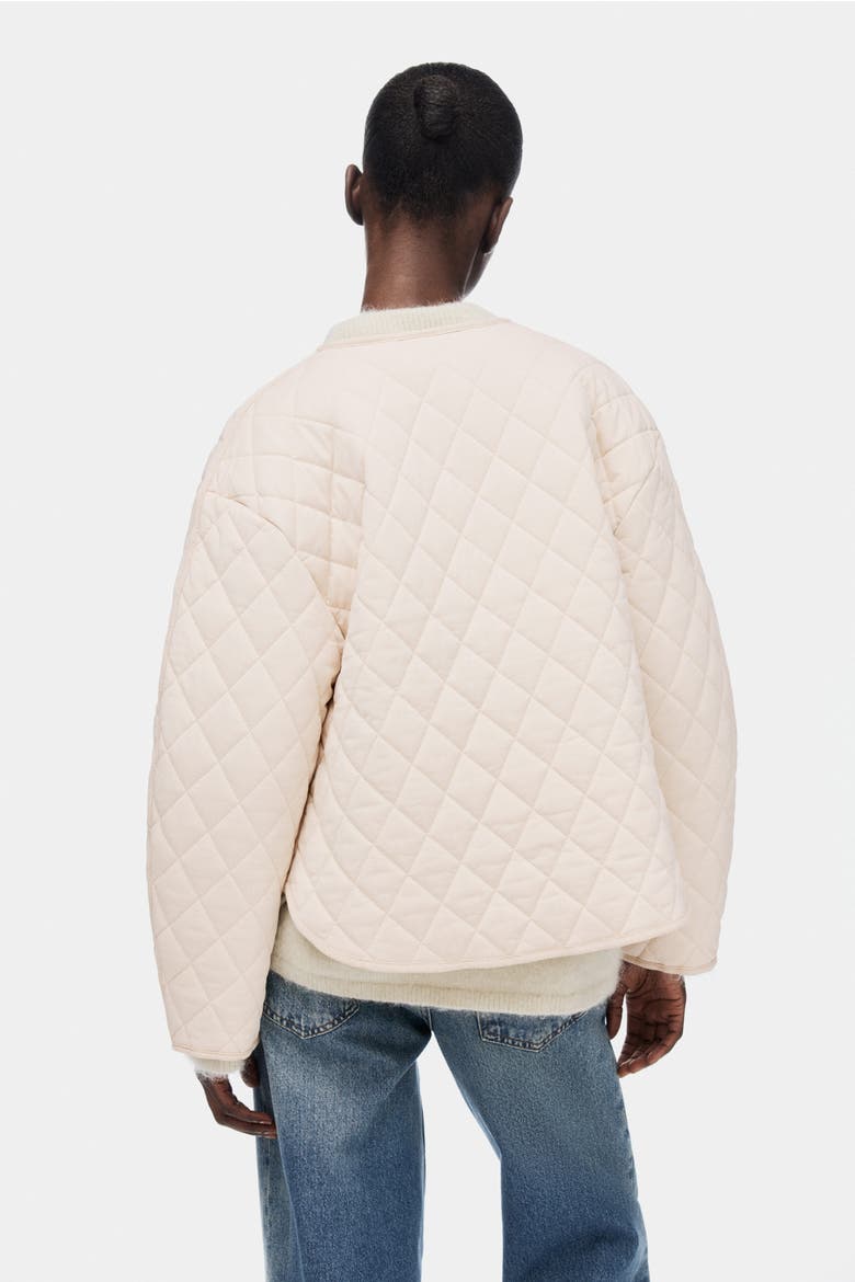Quilted Jacket, Alternate, color, Light beige