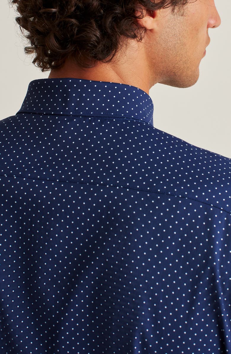 Bonobos Tech Dot Print Performance Button-Up Shirt, Alternate, color, 