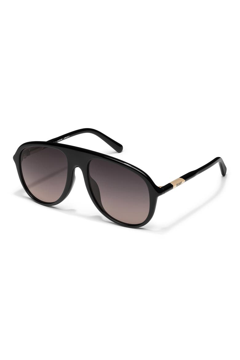 Chart Topper 54mm Aviator Sunglasses, Alternate, color, BLACK/ SMOKE TAUPE