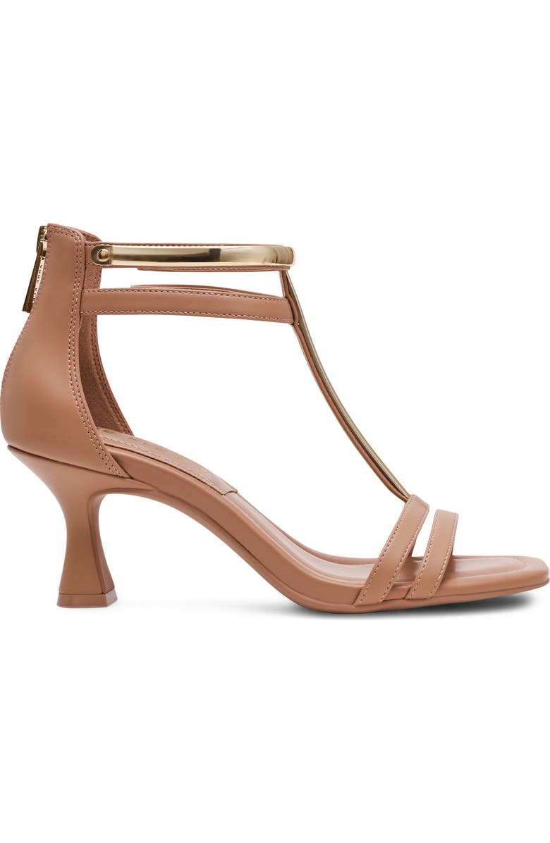 Anne Klein Juliet T-Strap Sandal, Alternate, color, Tan