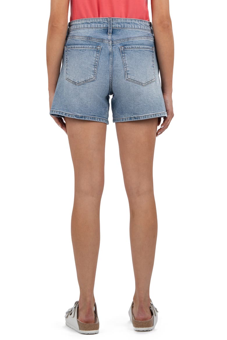 Jane Mid Rise Denim Shorts, Alternate, color, PEACEFUL