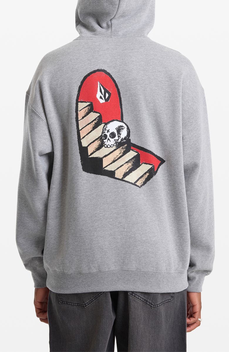 Volcom x Seth Conboy Embroidered Graphic Hoodie, Alternate, color, Heather Grey