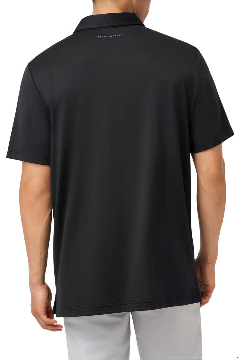 Featherweight Polo, Alternate, color, BLACK/ AEGEAN BLUE