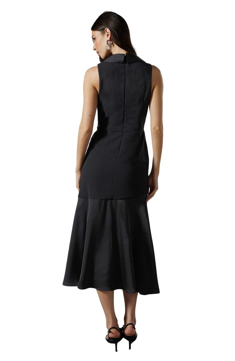 Coast Tux Sleeveless Midi Dress, Alternate, color, Black