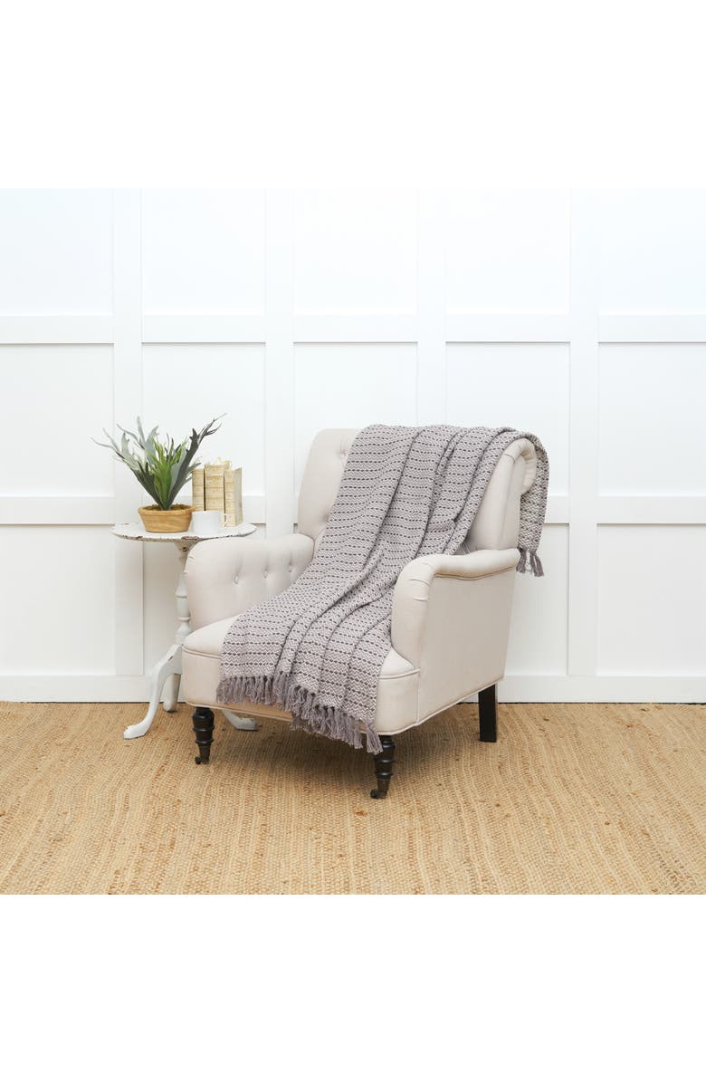 C&F Home Mini Chevron Throw Blanket Collection, Alternate, color, Grey