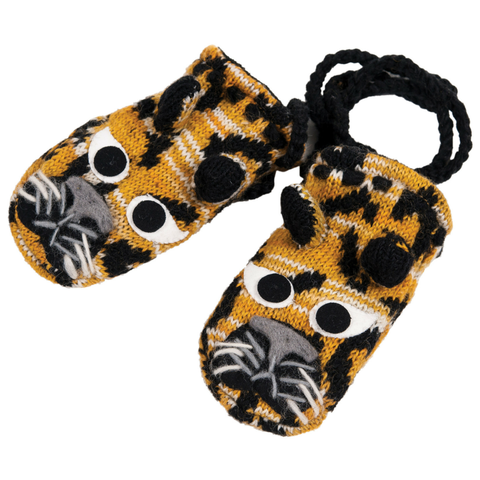 Leopard Mittens
