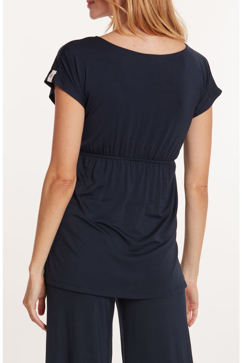 Origin Maternity/Nursing Pajama Top, Alternate, color, INDIGO