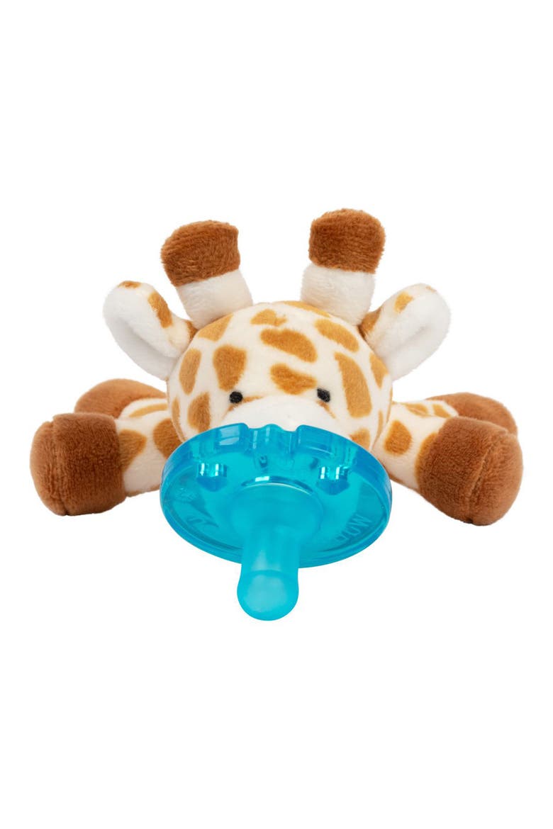 Plush Pacifier Toy, Main, color, TAN/ WHITE
