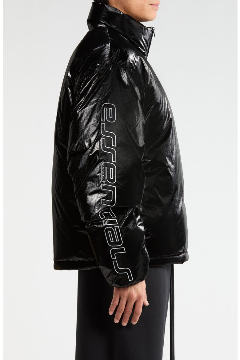 Puffer Jacket, Alternate, color, METALLIC BLACK