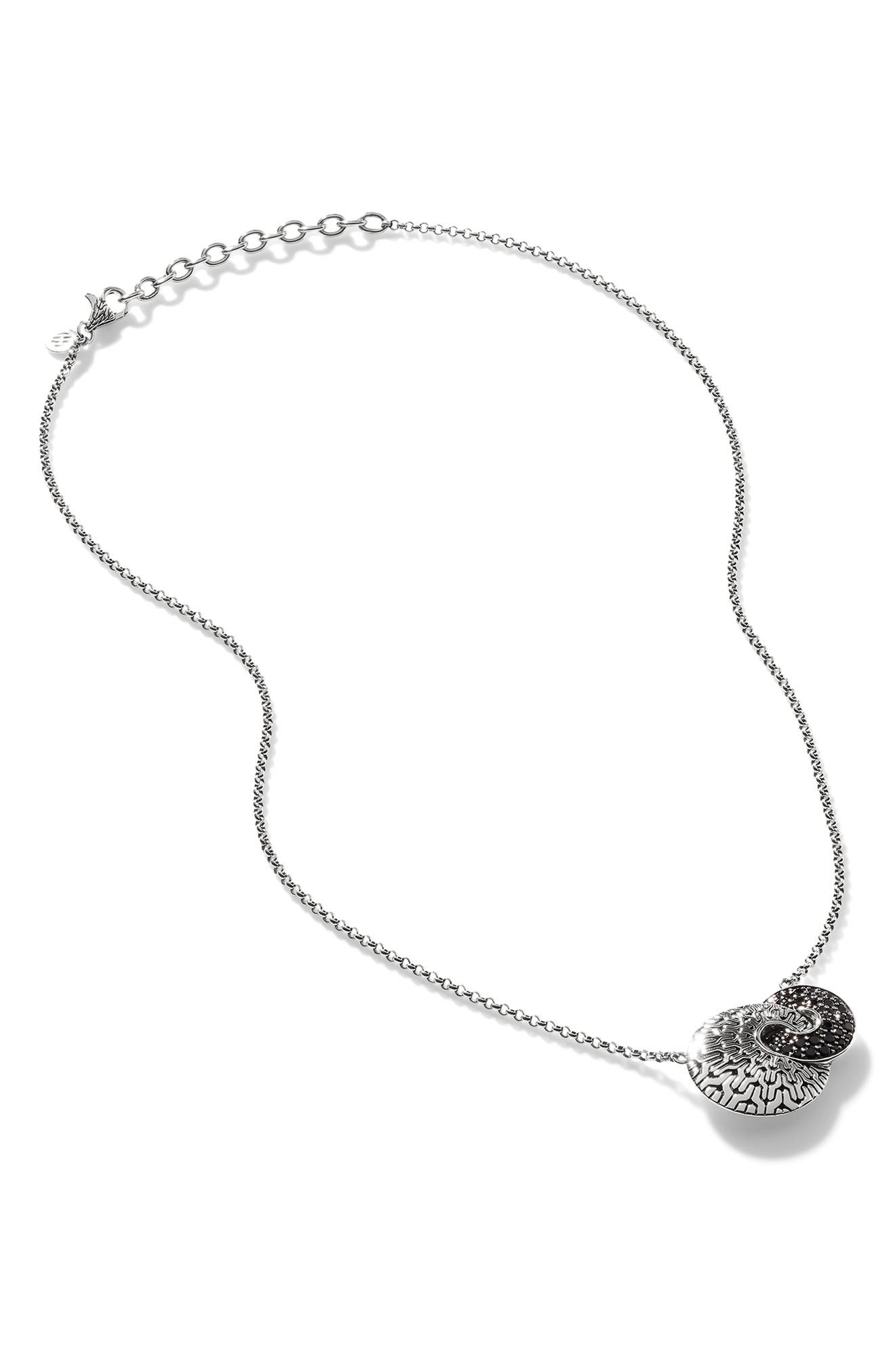 John Hardy Radial Pavé Pendant Necklace