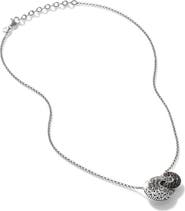 John Hardy Radial Pavé Pendant Necklace