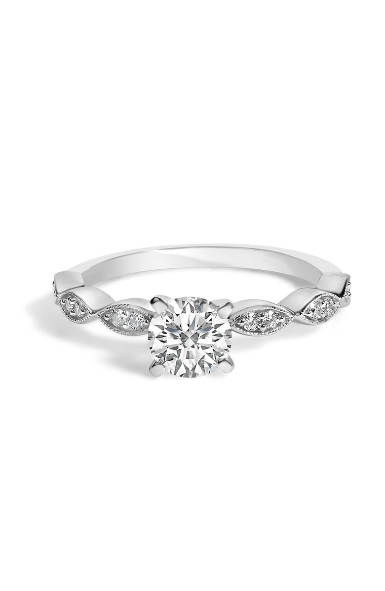 Haus of Brilliance 14K White Gold 1.0 Cttw Lab Grown Diamond Vintage Style Marquise Link Bridal Ring Set, Alternate, color, 