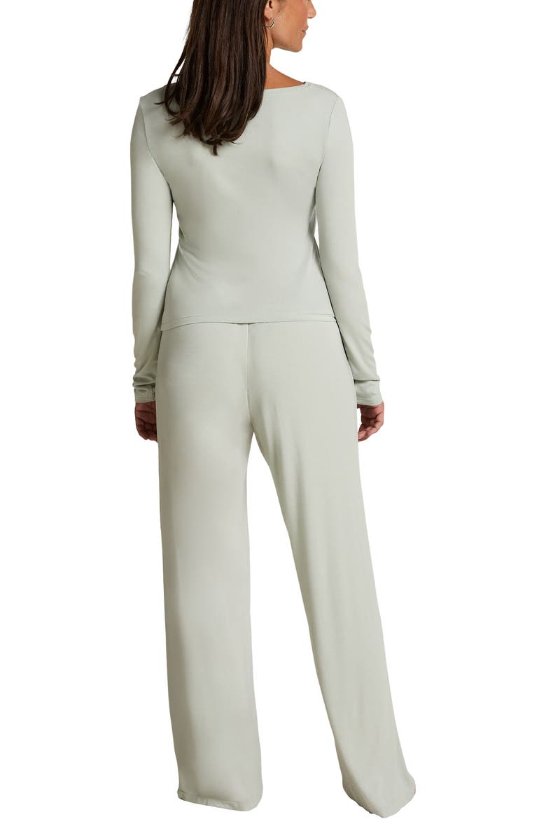Pajama Set, Alternate, color, Grey