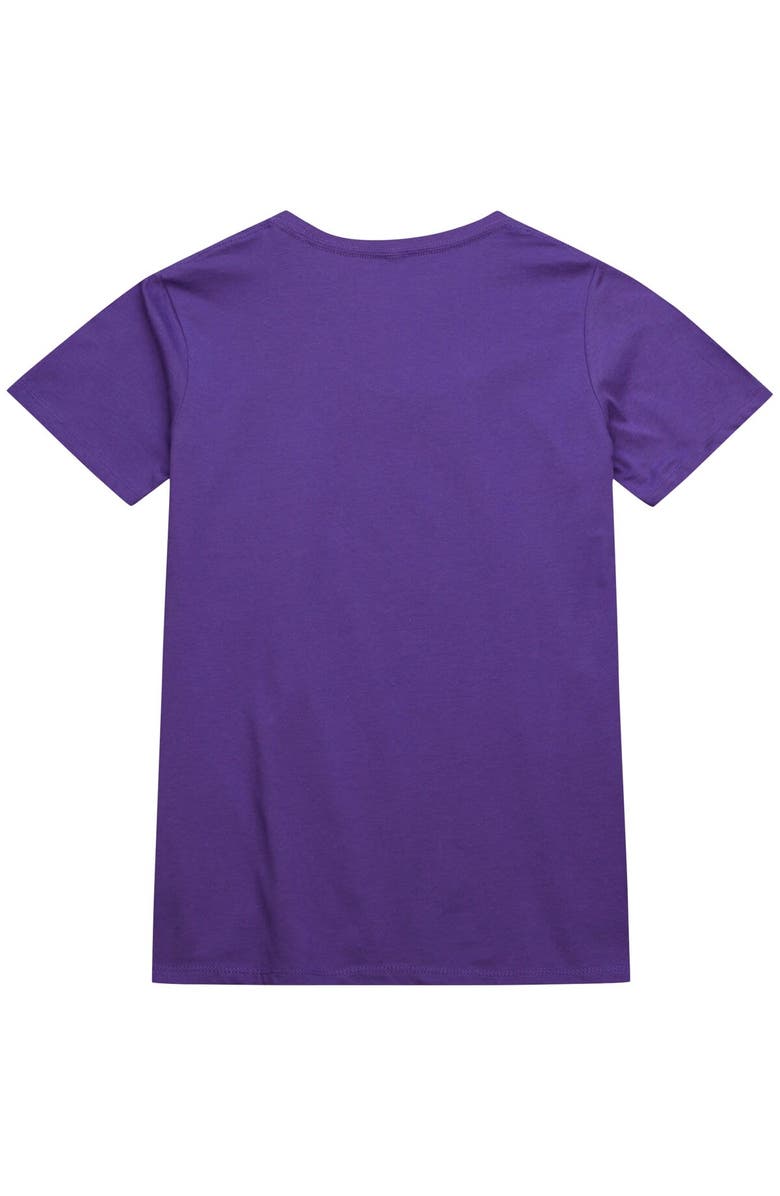 Mitchell & Ness Unisex Mitchell & Ness  Purple Toronto Raptors Hardwood Classics MVP Throwback Logo T-Shirt, Alternate, color, 