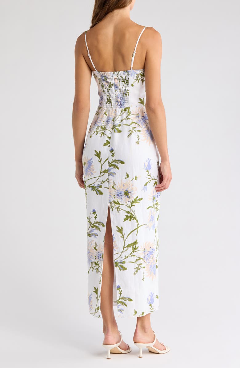 Reformation Frankie Print Linen Dress, Alternate, color, 