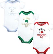Hudson Baby Cotton 3-Piece Bodysuit Bundle