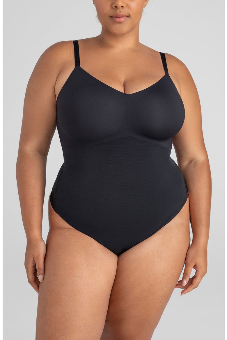 Cami Thong Bodysuit, Alternate, color, VAMP