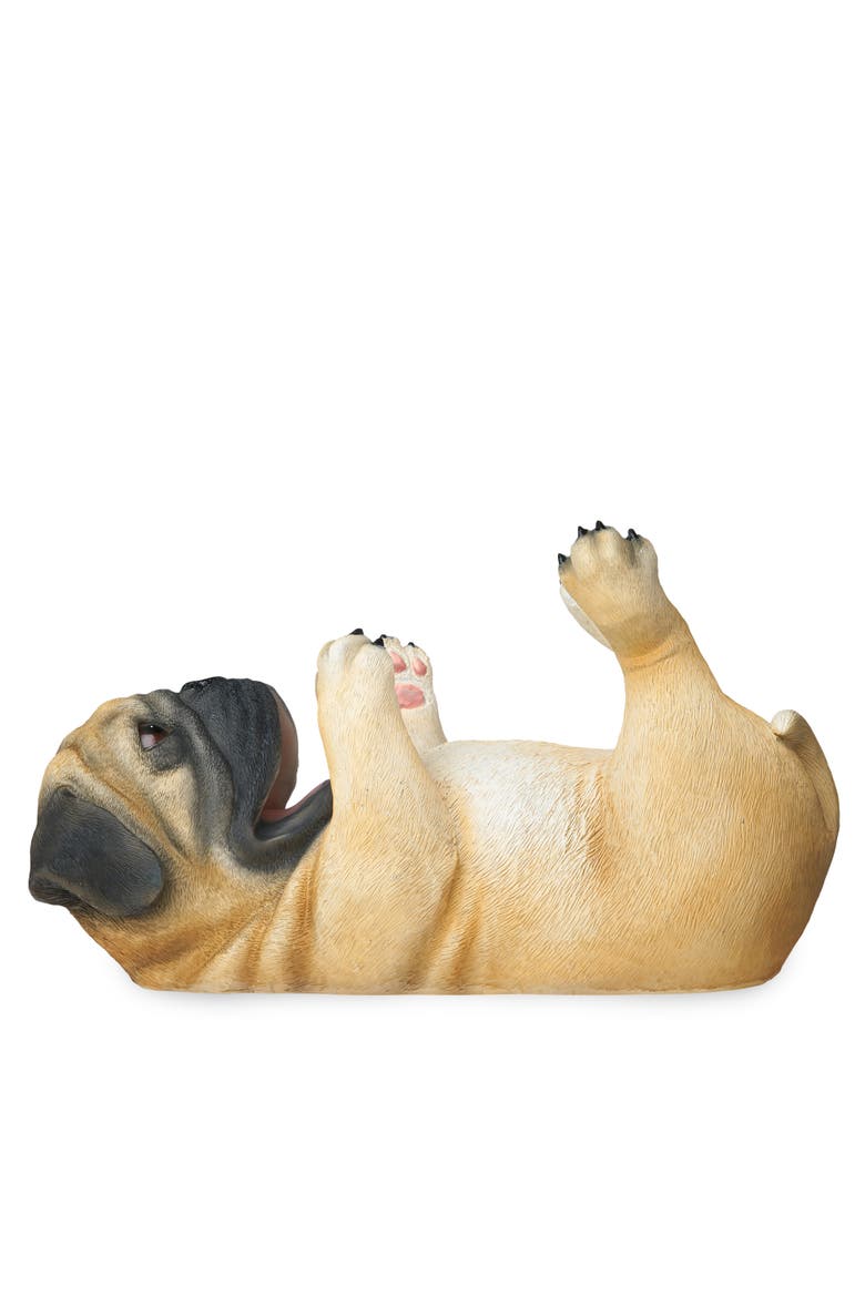 Pug Wine Bottle Holder, Alternate, color, Brown