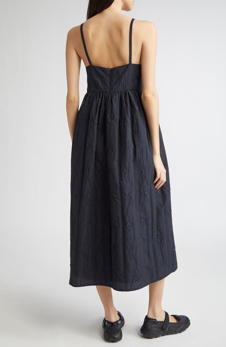 Cecilie Bahnsen Ambra Floral Matelassé Babydoll Dress, Alternate, color,