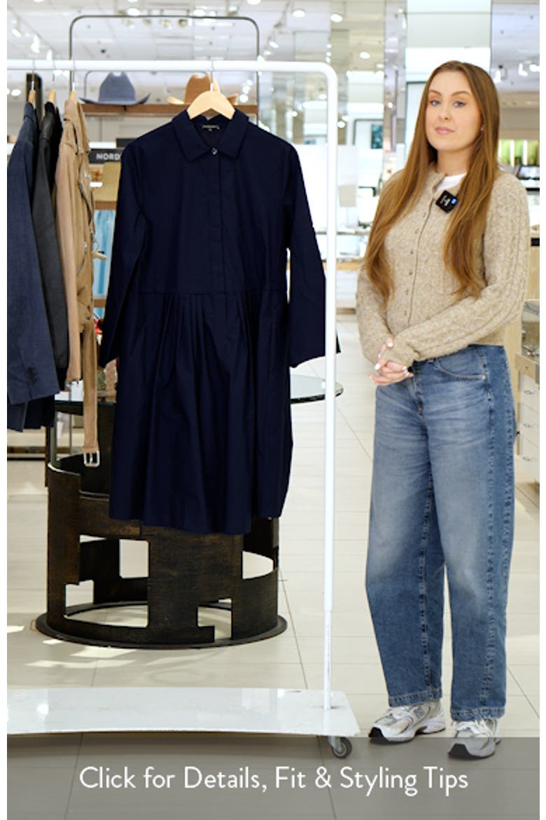 Cotton Poplin Shirtdress video
