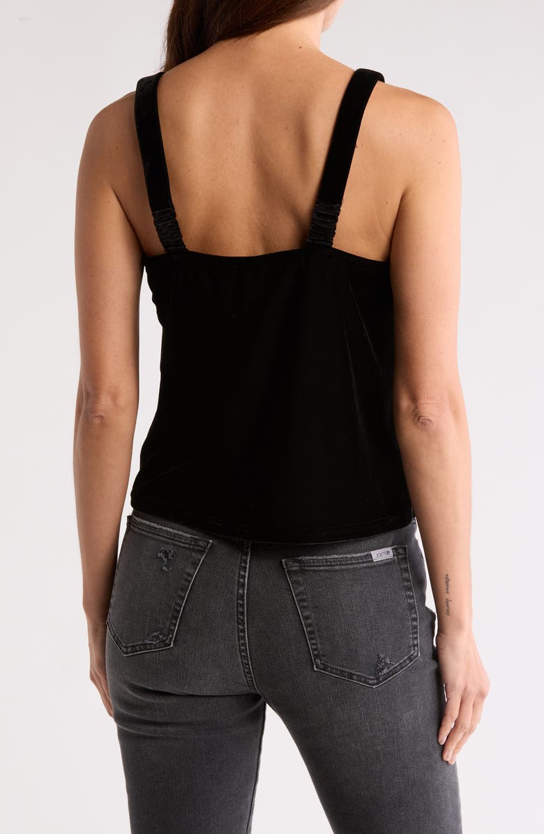 Tart Fern Velvet Cowl Neck Camisole, Alternate, color, Black