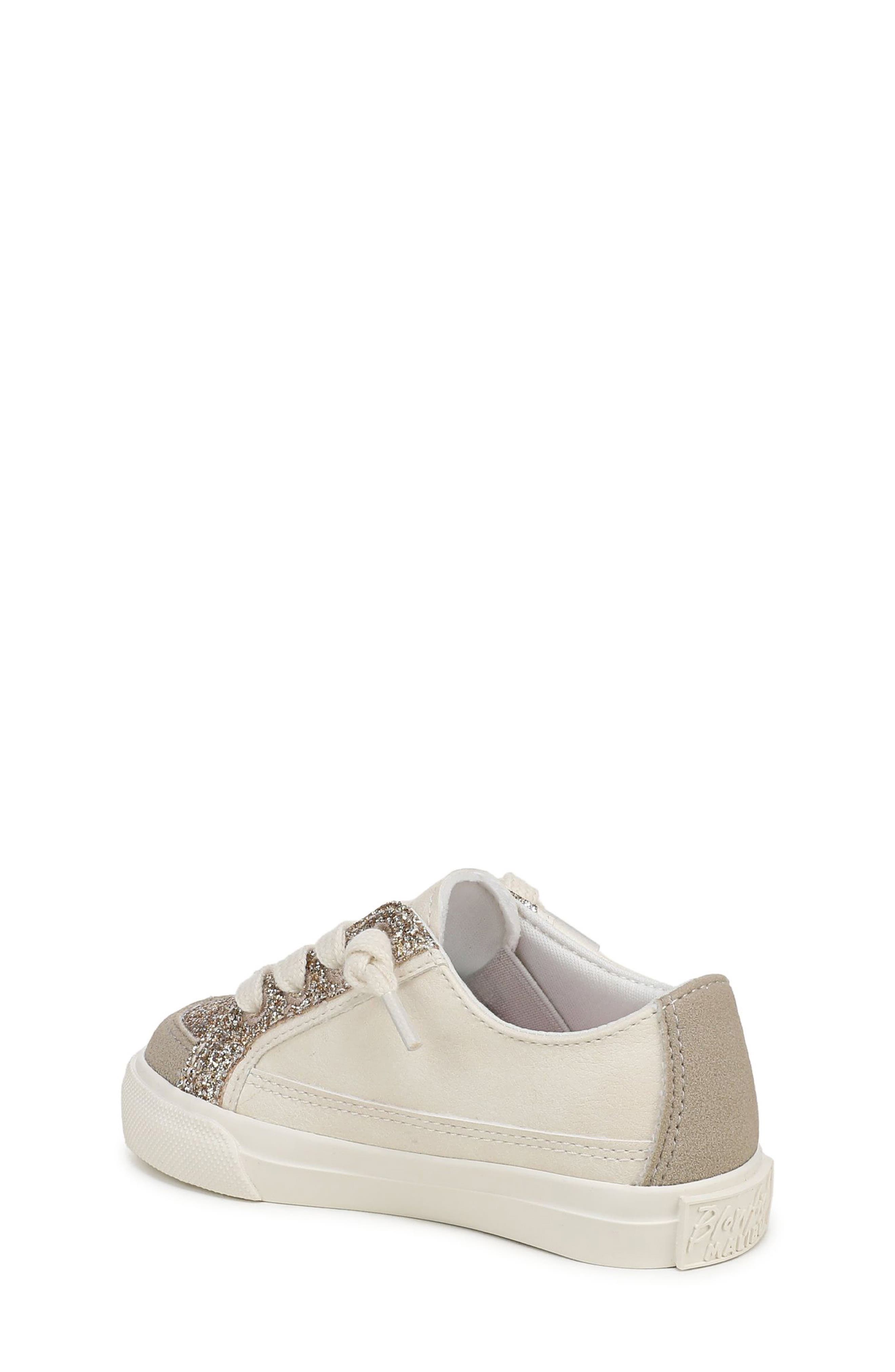 Blowfish Malibu Kids' Pebble 3-K Faux Leather Sneaker, Alternate, color, Cream Gold
