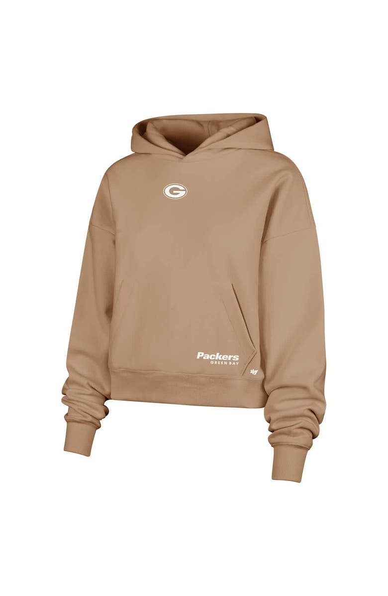 '47 Women's '47 Brown Green Bay Packers Sue Foundation Portabella Pullover Hoodie, Alternate, color, 