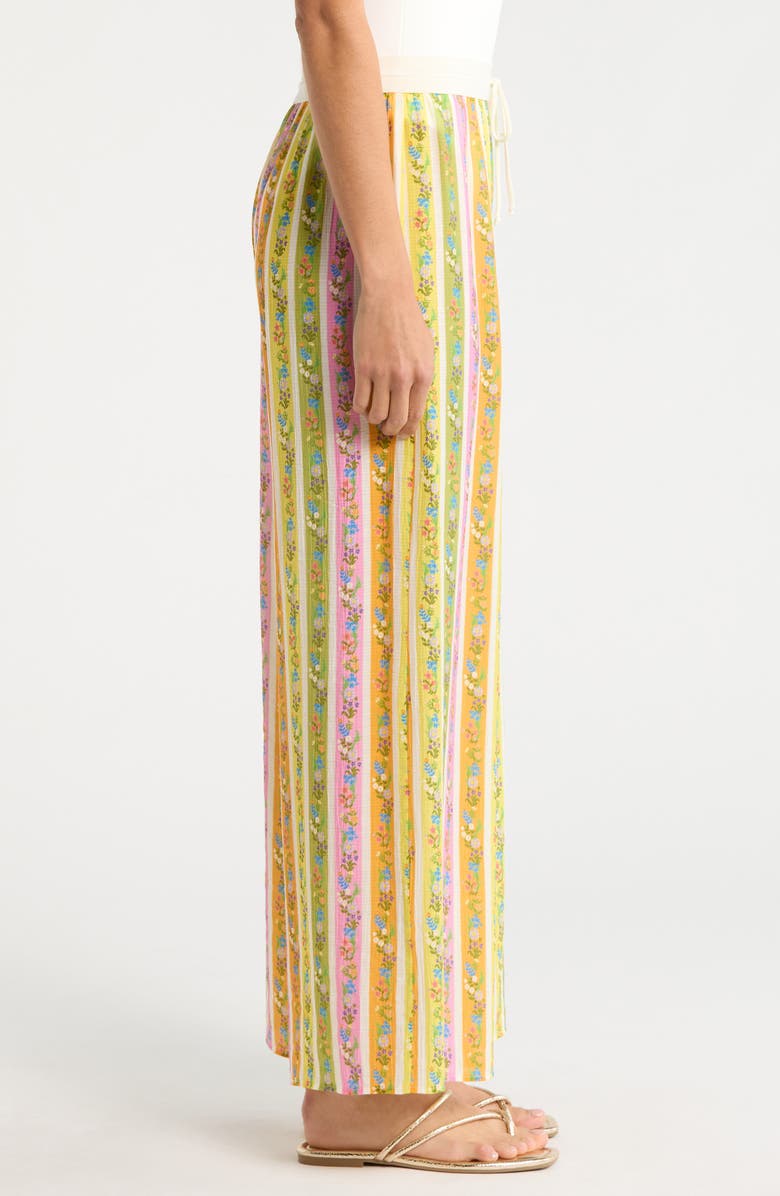 Hutch Riviera Sequin Wide Leg Pants, Alternate, color, Folksy Floral Stripe Multi