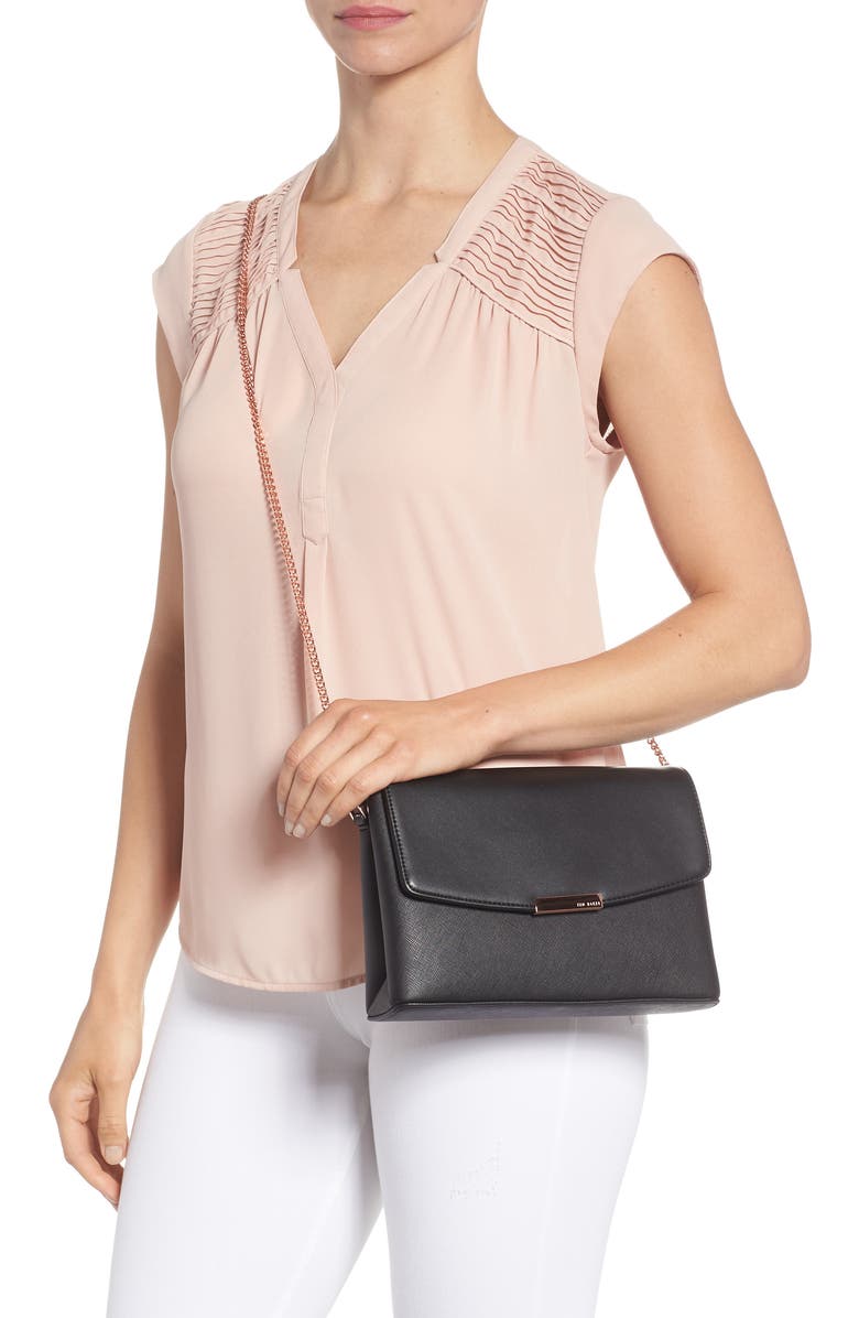 Ted Baker London Faux Leather Crossbody Bag, Alternate, color,