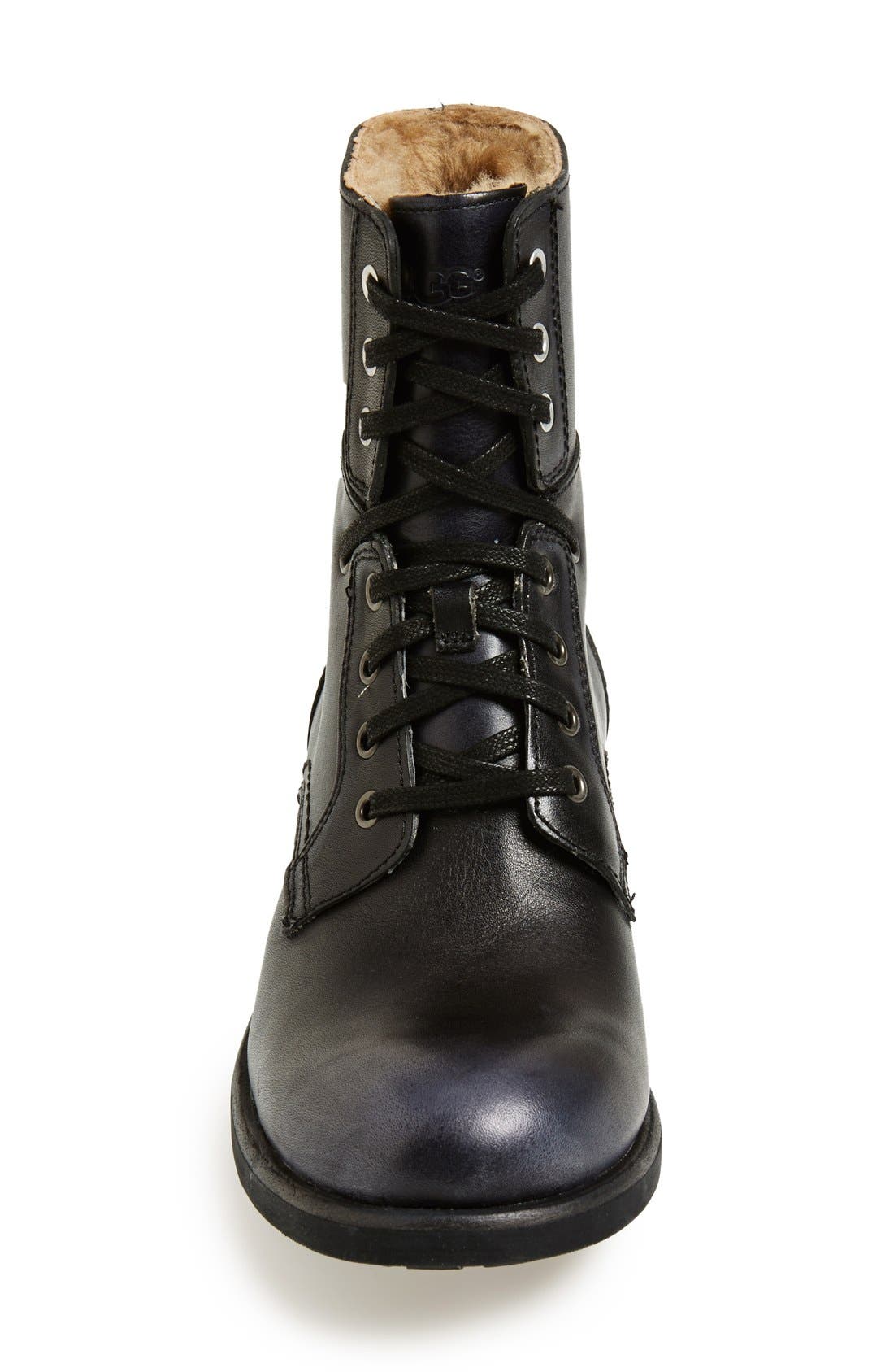 UGG<sup>®</sup> Australia 'Larus' Full Grain Leather Convertible Military Boot, Alternate, color, 