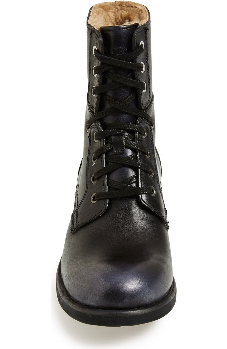 UGG<sup>®</sup> Australia 'Larus' Full Grain Leather Convertible Military Boot, Alternate, color,