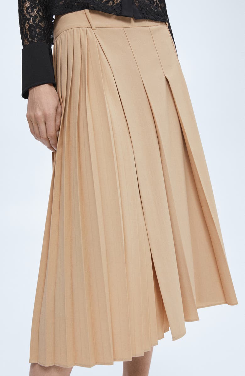 MANGO Pleated Skirt, Alternate, color, 