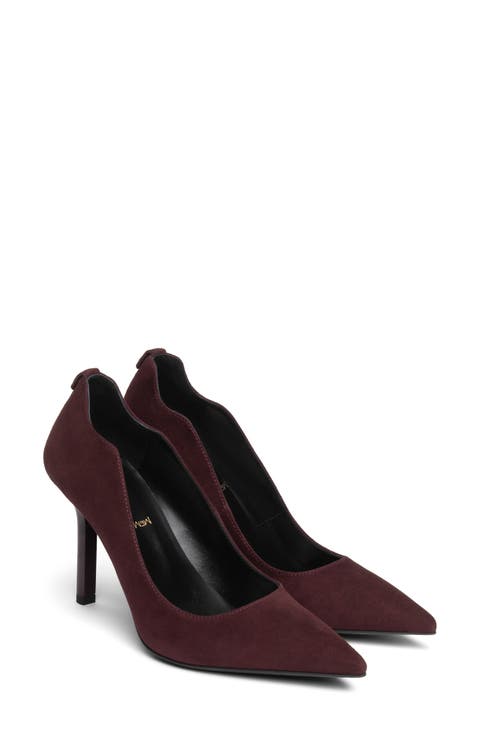 Scallop Pointed Toe Pump