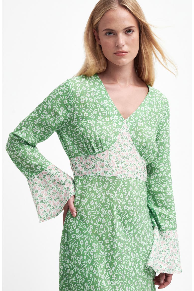 Sandgate Long Sleeve Maxi Dress, Alternate, color, MULTI GREEN