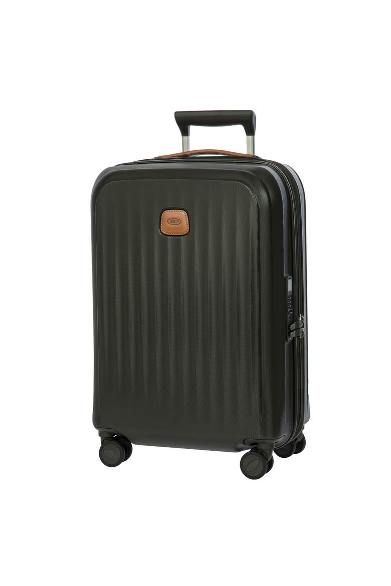 Taormina Hardside Expandable 21" Carry On Spinner Luggage, Alternate, color, Olive