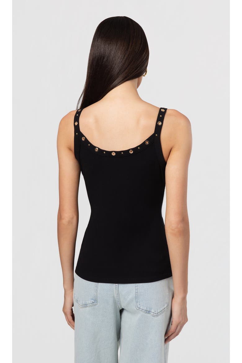 Iris Grommet Tank Top, Alternate, color, Black