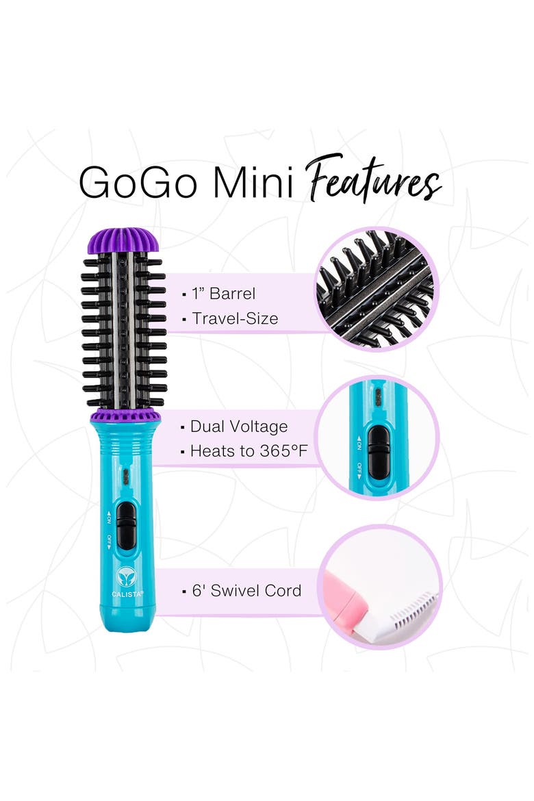 Gogo Mini Round Brush, Alternate, color, BLUE/ BERRY MULTI