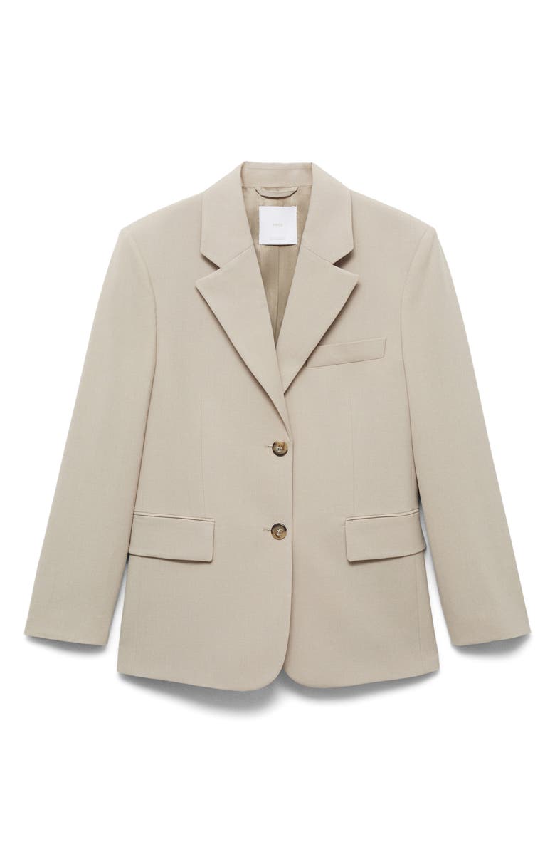 MANGO Structured Straight Fit Blazer, Alternate, color,
