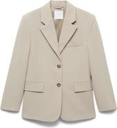 MANGO Structured Straight Fit Blazer