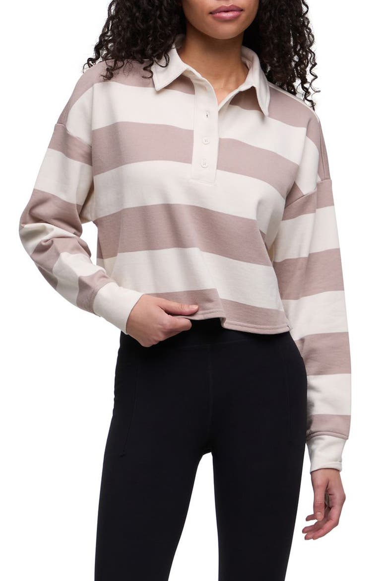 Deej Long Sleeve Polo, Main, color, GOAT BEIGE