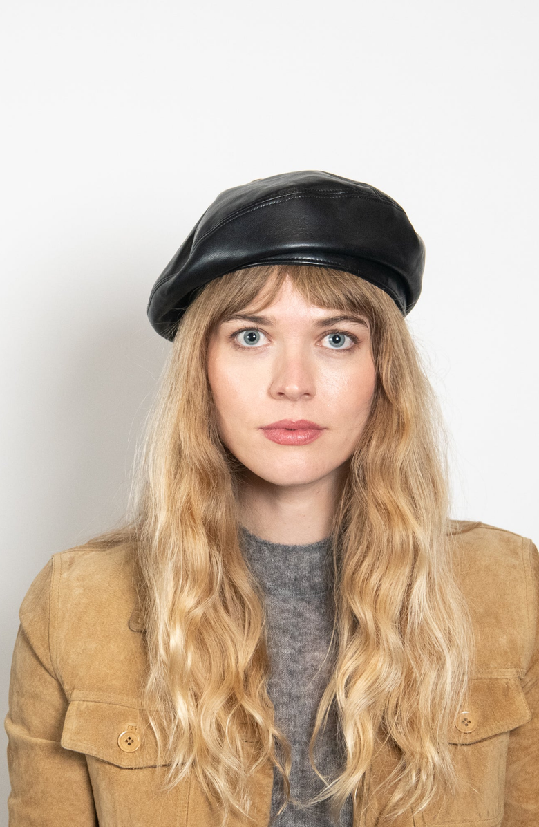 W Y E T H Brooklyn Beret, Alternate, color, Black