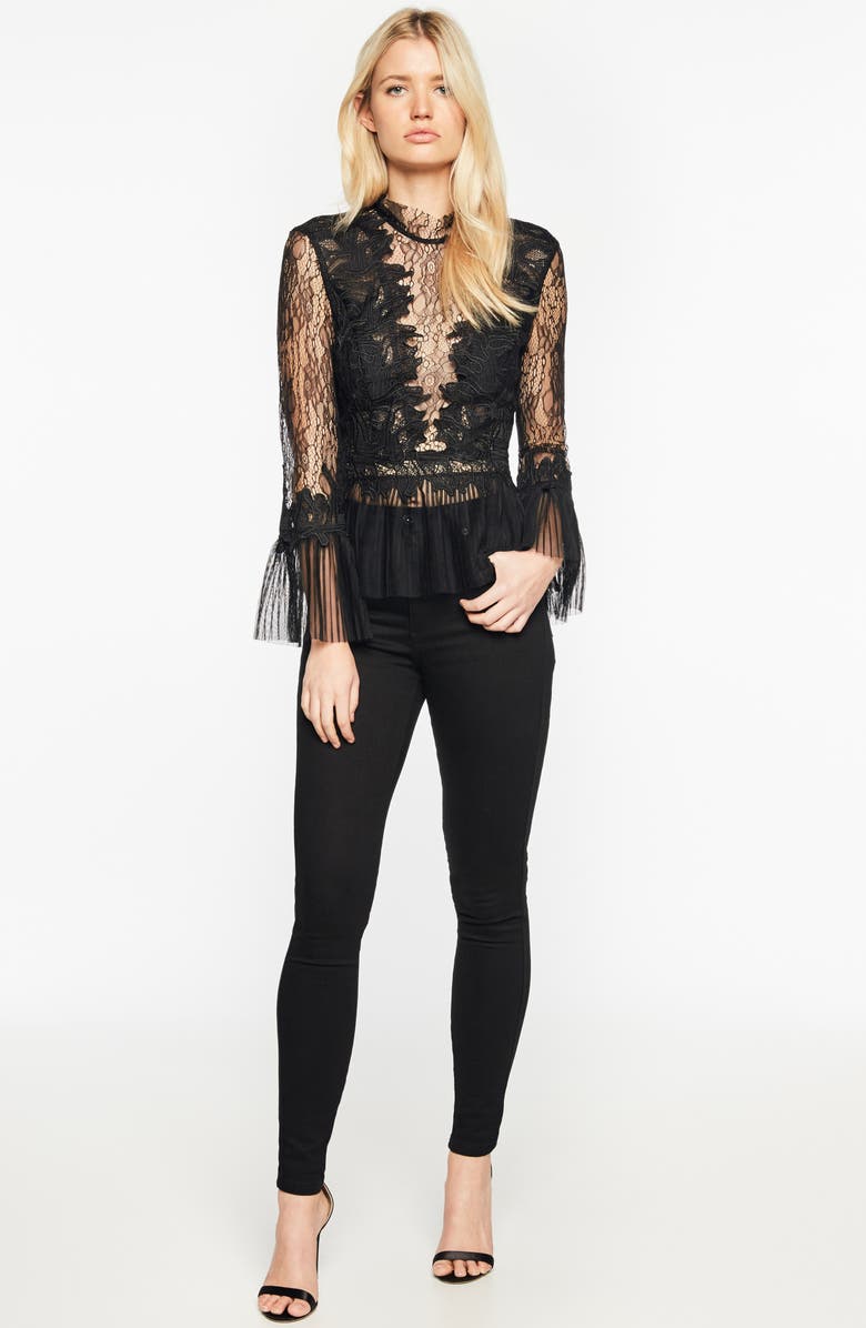 Bardot Francesca Lace Top, Alternate, color,