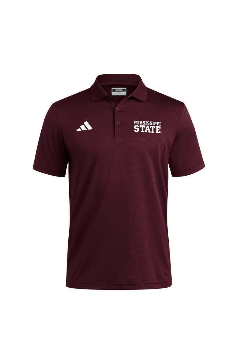 adidas Maroon Mississippi State Bulldogs Ultimate 365 Ottoman Polo Shirt, Alternate, color, Maroon
